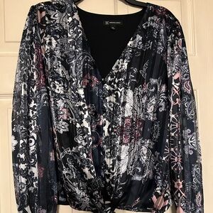 NWT INC Cordelia Patch Blouse Size XL.